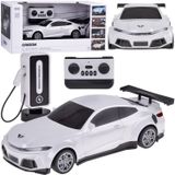 Automobilis + įkrovimo stotelė elektromobiliui su spalvotomis šviesomis RC0687