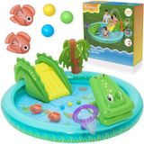 Pripučiamas žaidimų aikštelė Bestway Crocodile 53166, 224 x 181 x 72 cm