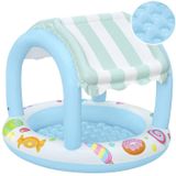 Pripučiamas vaikiškas baseinas Bestway 52638, 104x84 cm, 34 l, mėlynas
