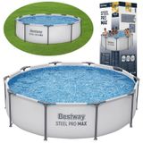 Karkasinis baseinas Bestway Steel Pro Max 56406, 305 x 76 cm, 4678 L, mėlynas