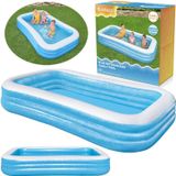 Baseinas pripučiamas Bestway Deluxe 54009, 305 x 183 x 56 cm, žydras