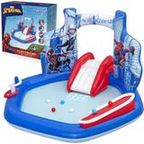 Pripučiamas žaidimų centras Bestway Spider Man 98793, 211 x 206 x 127 cm, mėlynas/raudonas