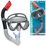 Nardymo kaukė su vamzdeliu Bestway 24029, juoda, 14+