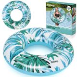 Pripučiamas plaukimo ratas Bestway Palm Leaves 36237, mėlyna sp. 119 cm