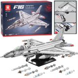 Reobrix F16 naikintojas lėktuvų statybos blokeliai