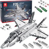 Techniniai blokai licencijuotas amerikiečių naikintuvas F-35 Lightning II 1600 dalių ZA5799