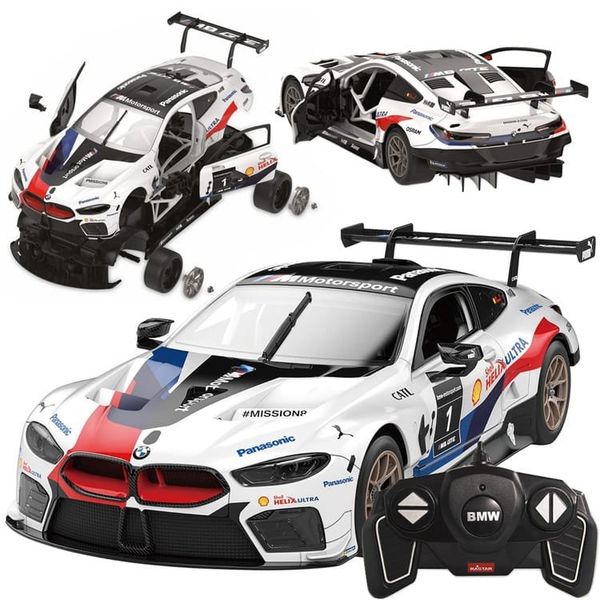Rastar BMW M8 GTE 1:18 modelis surinkimui – nuotoliniu būdu valdomas automobilis RC0708