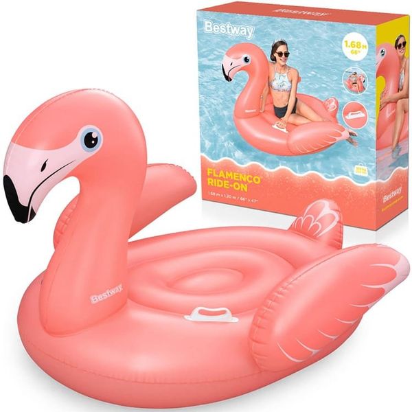 Pripučiamas flamingas Bestway 41526, 168 x 120 cm