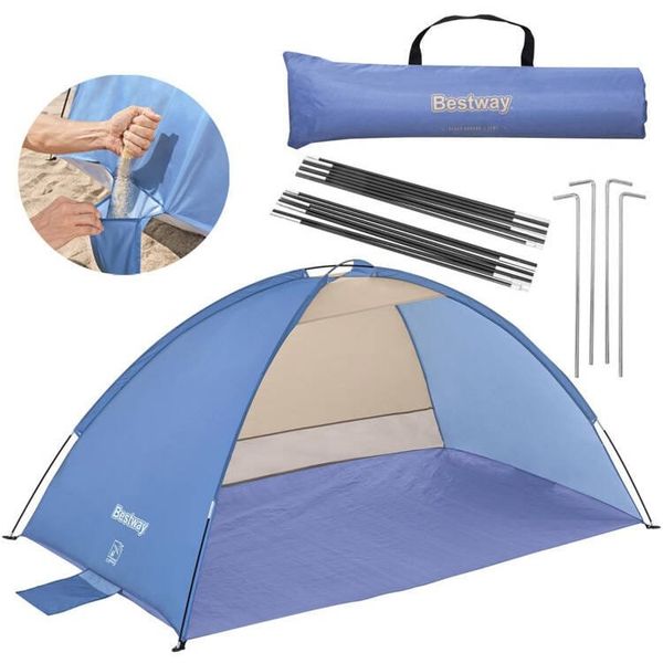 Bestway Beach Ground 2 paplūdimio palapinė dvivietė su tinkleliu 68105