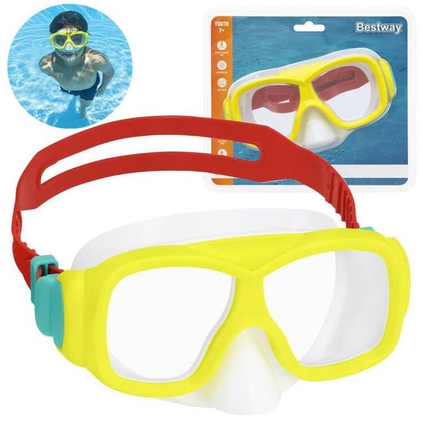 Nardymo kaukė Bestway Aquanaut 22039, raudona/geltona