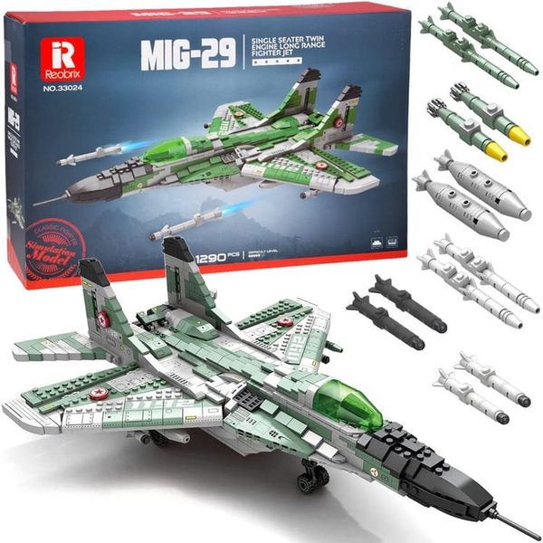 Konstruktorius tolimojo nuotolio naikintuvas MIG-29 1290 detalių ZA5800