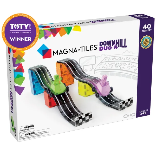 MAGNA-TILES magnetinis rinkinys „Downhill Duo“, 40 dalių